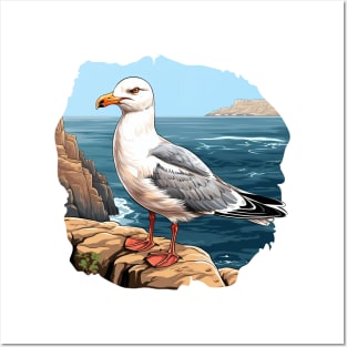 Cute Seagull Posters and Art